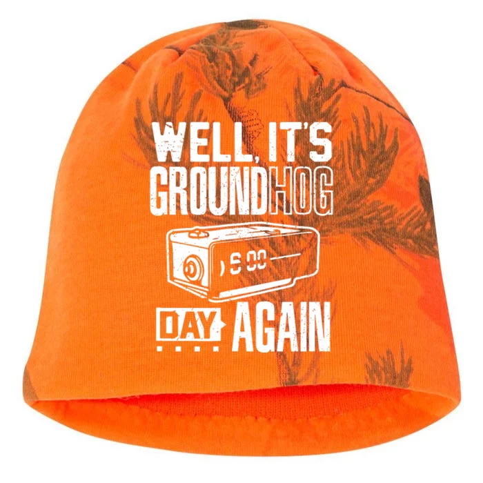 Groundhog Day Funny Its Ground Hog Day Again Kati - Camo Knit Beanie