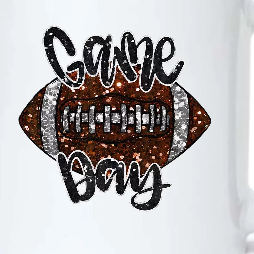 Game Day Football Bling Bling Football Lover Fall Autumn Gift Black Color Changing Mug