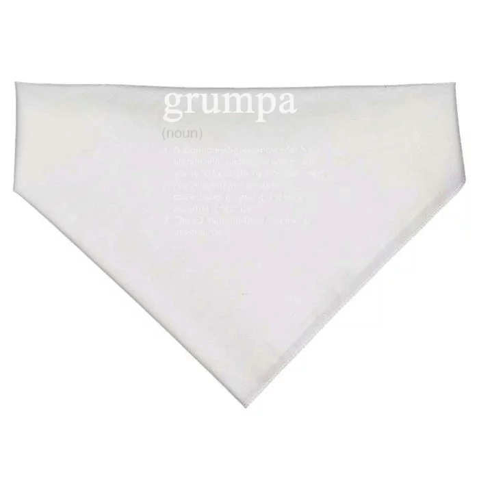 Grumpa Definition Funny Cool USA-Made Doggie Bandana