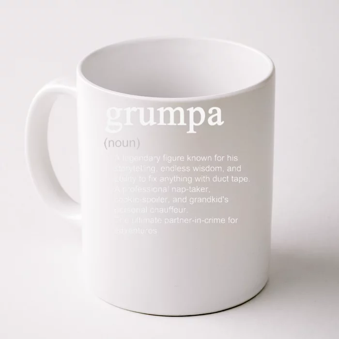 Grumpa Definition Funny Cool Front & Back Coffee Mug