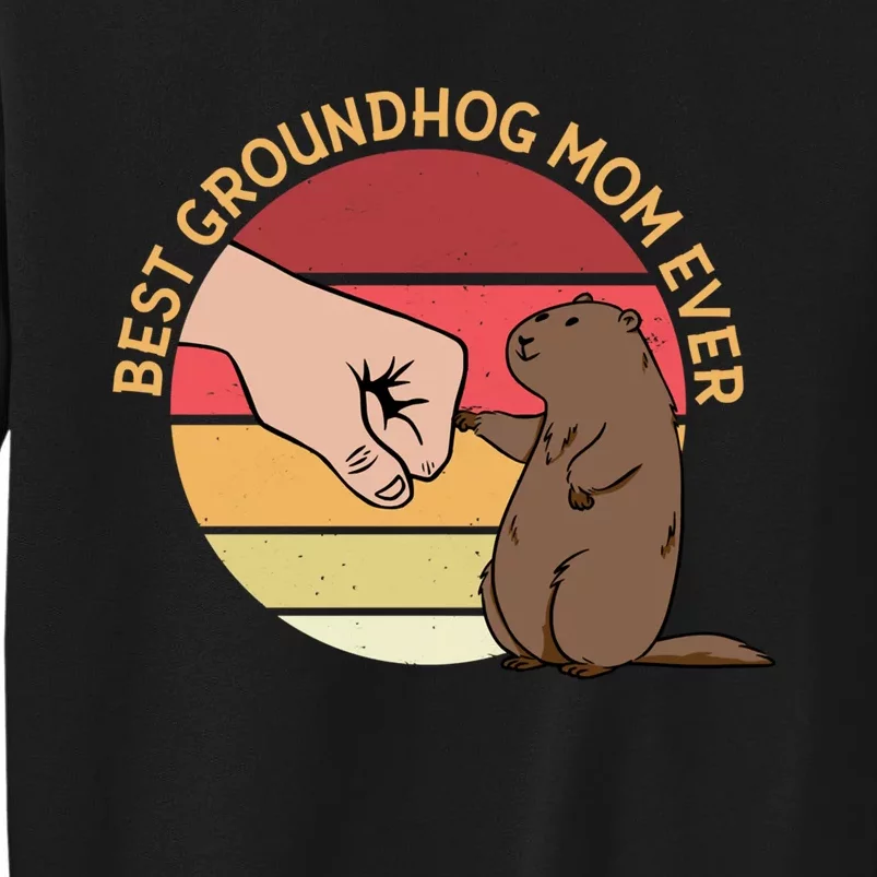 Groundhog Day Funny Quote Best Groundhog Mom Ever Sweatshirt