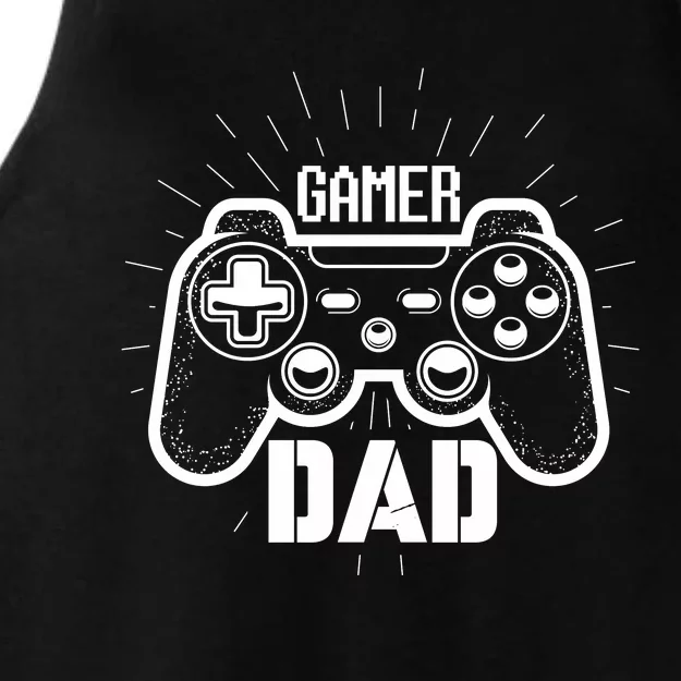 Gamer Dad FatherS Day Ladies Tri-Blend Wicking Tank