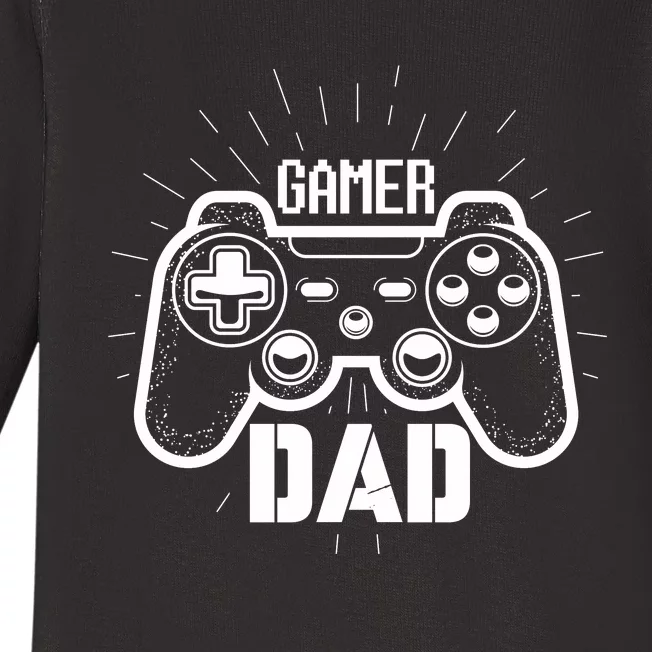 Gamer Dad FatherS Day Baby Long Sleeve Bodysuit