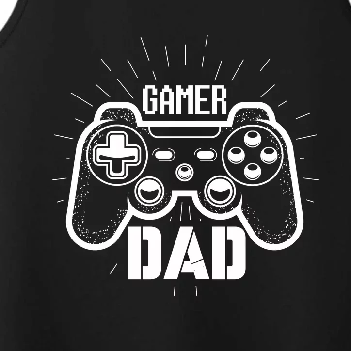 Gamer Dad FatherS Day Performance Tank