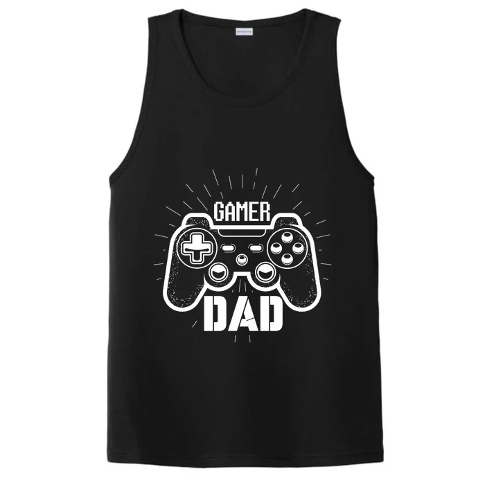 Gamer Dad FatherS Day Performance Tank