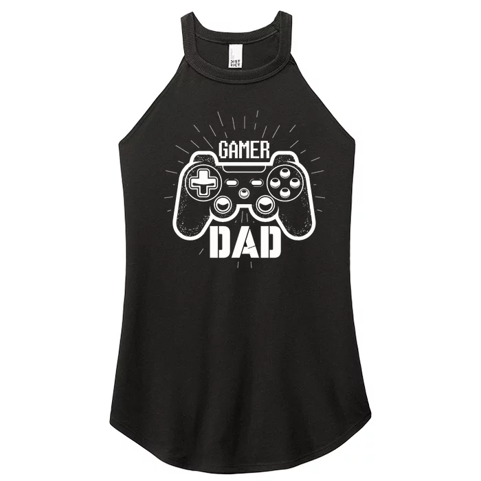 Gamer Dad FatherS Day Women’s Perfect Tri Rocker Tank