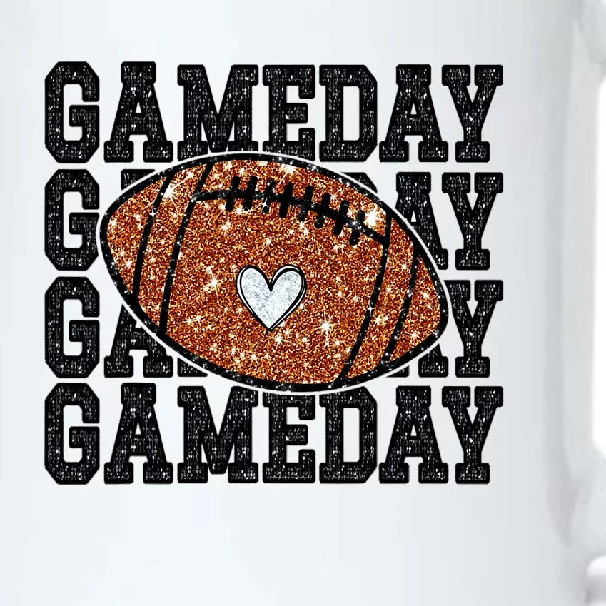 Game Day Football Bling Bling Football Lover Trendy Black Color Changing Mug