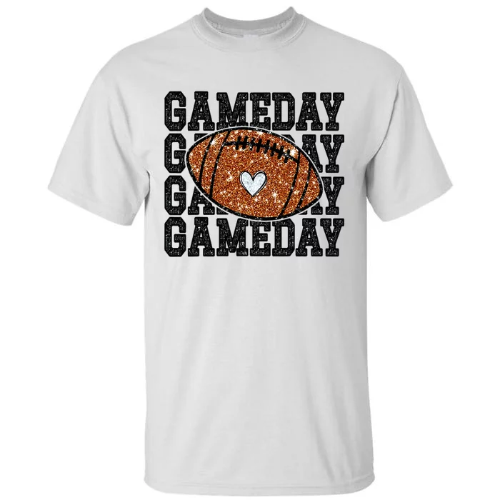 Game Day Football Bling Bling Football Lover Trendy Tall T-Shirt