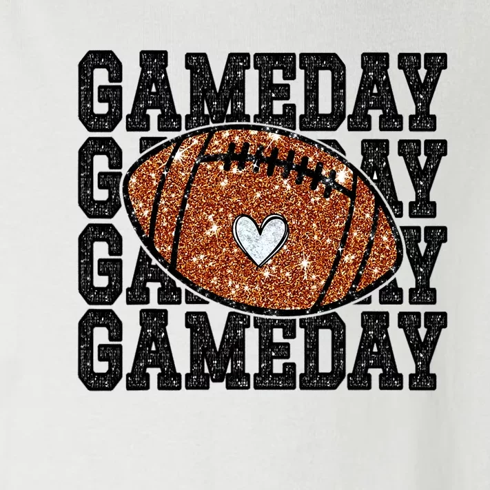 Game Day Football Bling Bling Football Lover Trendy Toddler Long Sleeve Shirt