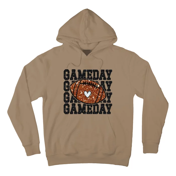 Game Day Football Bling Bling Football Lover Trendy Gift Hoodie