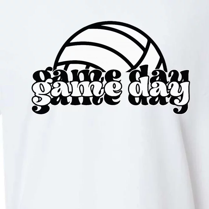 Game Day Funny Team Sports Volleyball Mom Dad Coach Sueded Cloud Jersey T-Shirt