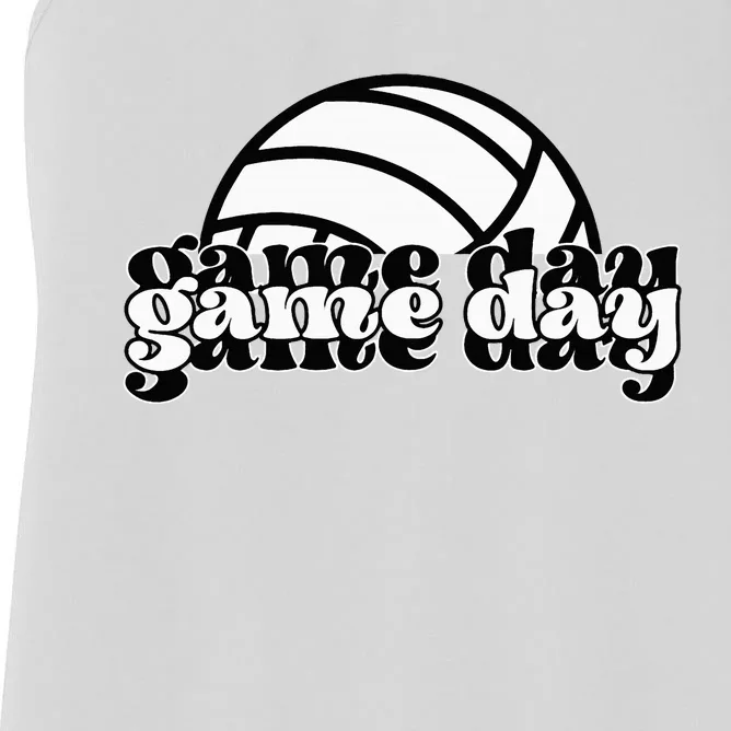 Game Day Funny Team Sports Volleyball Mom Dad Coach Women's Racerback Tank