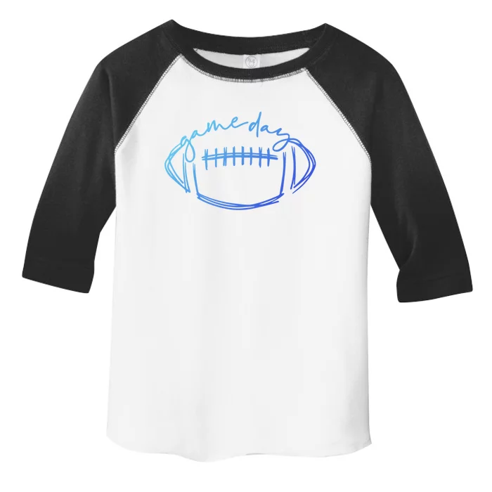 Game Day Football Game Day Vibes Football Lover Gift Toddler Fine Jersey T-Shirt