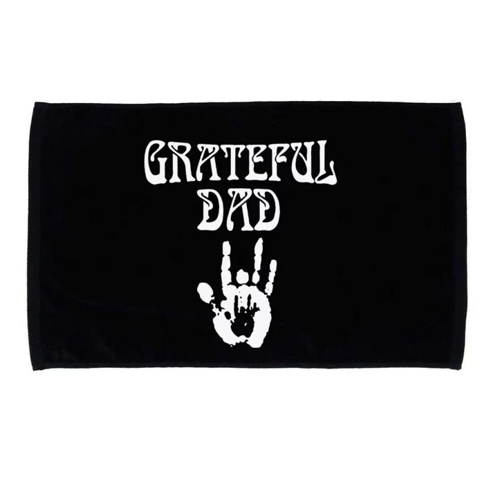 Grateful Dad Fathers Day Microfiber Hand Towel