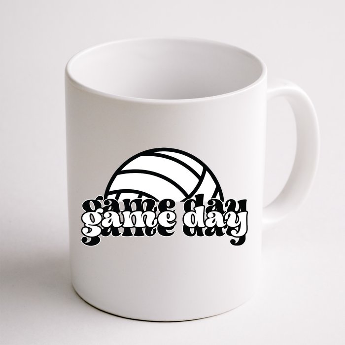 Game Day Funny Team Sports Volleyball Mom Dad Coach Front & Back Coffee Mug