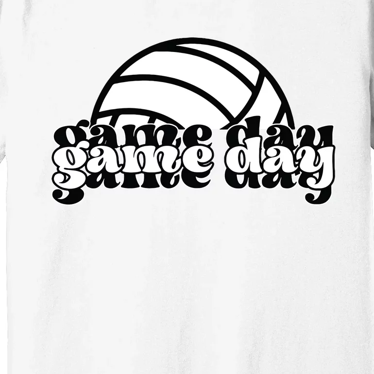 Game Day Funny Team Sports Volleyball Mom Dad Coach Premium T-Shirt