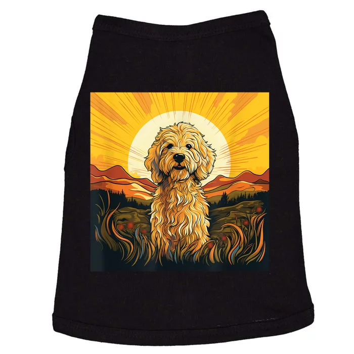 Goldendoodle Dood Funny Doodle Dog Golden Doodle Doggie Tank