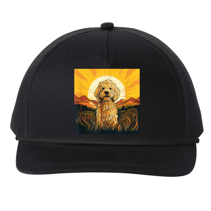 Goldendoodle Dood Funny Doodle Dog Golden Doodle Snapback Five-Panel Rope Hat