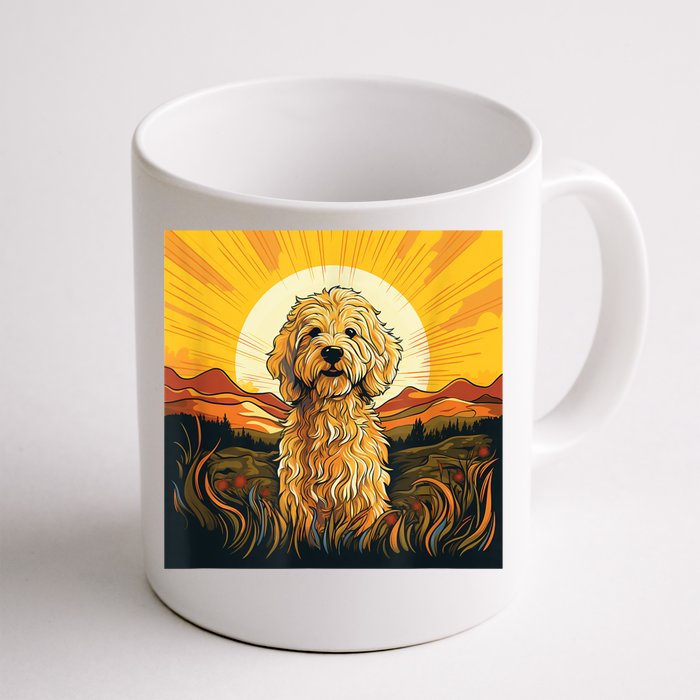 Goldendoodle Dood Funny Doodle Dog Golden Doodle Front & Back Coffee Mug