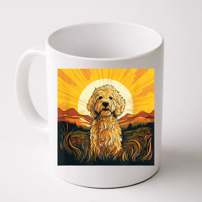 Goldendoodle Dood Funny Doodle Dog Golden Doodle Front & Back Coffee Mug