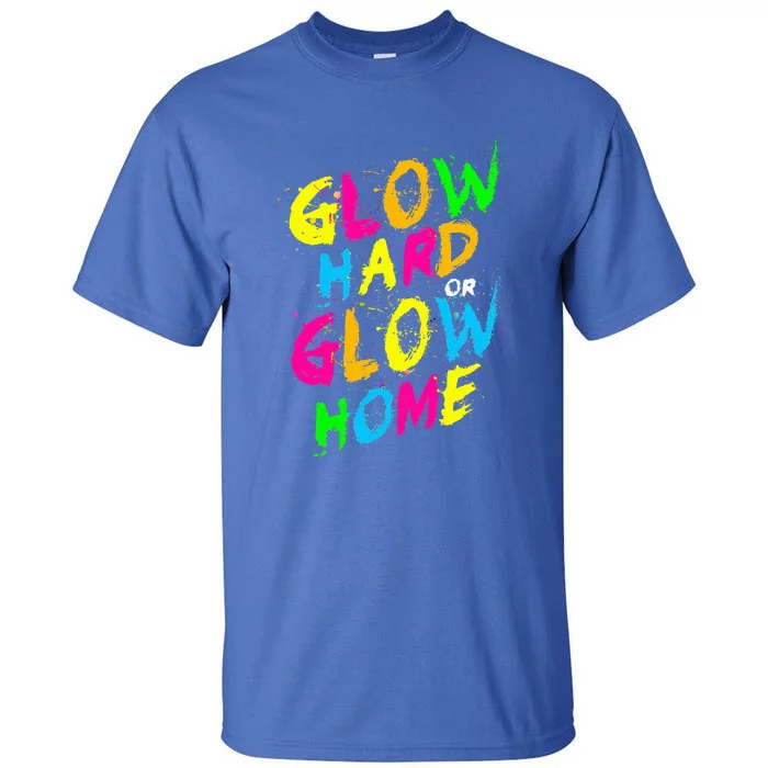 Glow Design For And Adults, In Bright Colors 80s Theme Tall T-Shirt