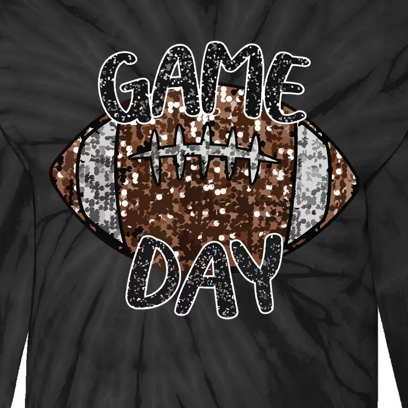 Game Day Football For Women Tie-Dye Long Sleeve Shirt