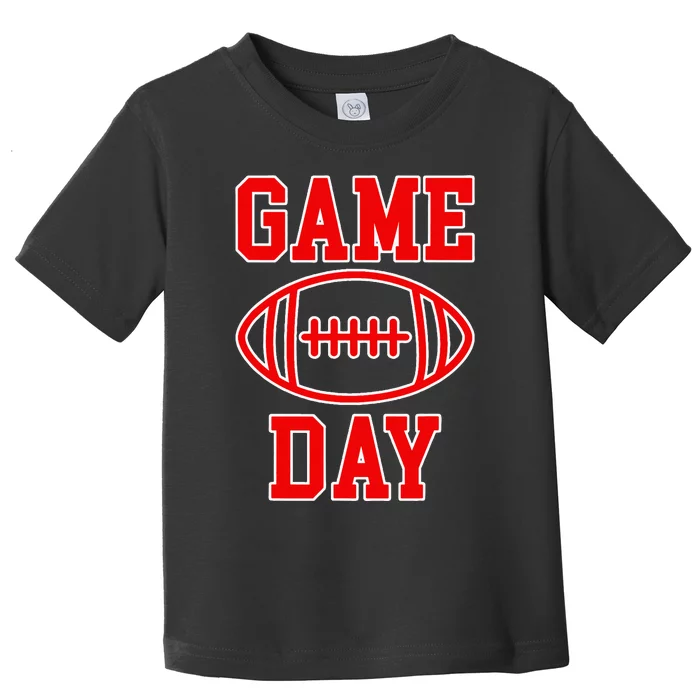 Game Day Football Throwback Design Print Classic Toddler T-Shirt