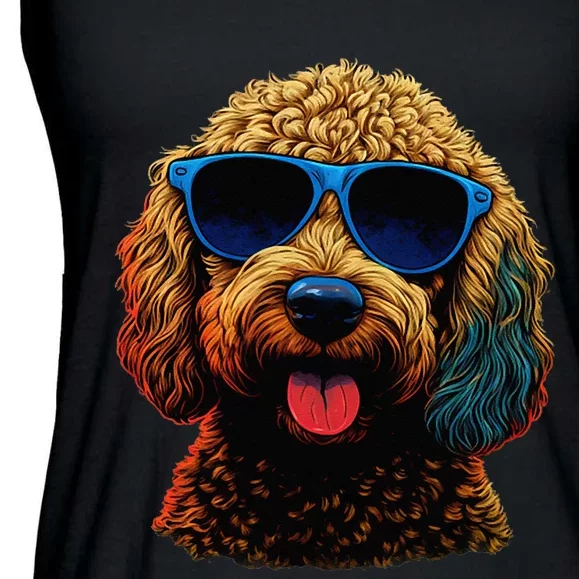 Goldendoodle Dood Funny Doodle Dog Golden Doodle Ladies Essential Flowy Tank