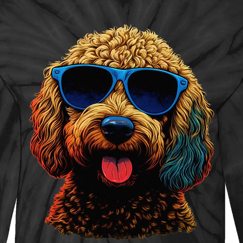 Goldendoodle Dood Funny Doodle Dog Golden Doodle Tie-Dye Long Sleeve Shirt