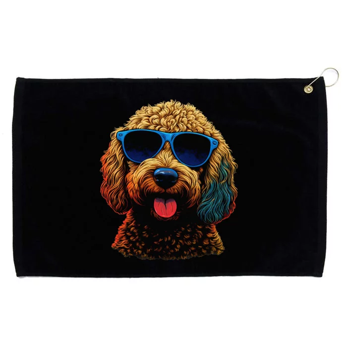 Goldendoodle Dood Funny Doodle Dog Golden Doodle Grommeted Golf Towel