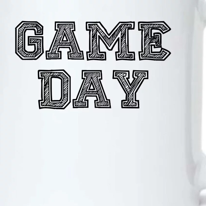 Game Day For Sport Football Basketball Baseball Fans Gift Black Color Changing Mug