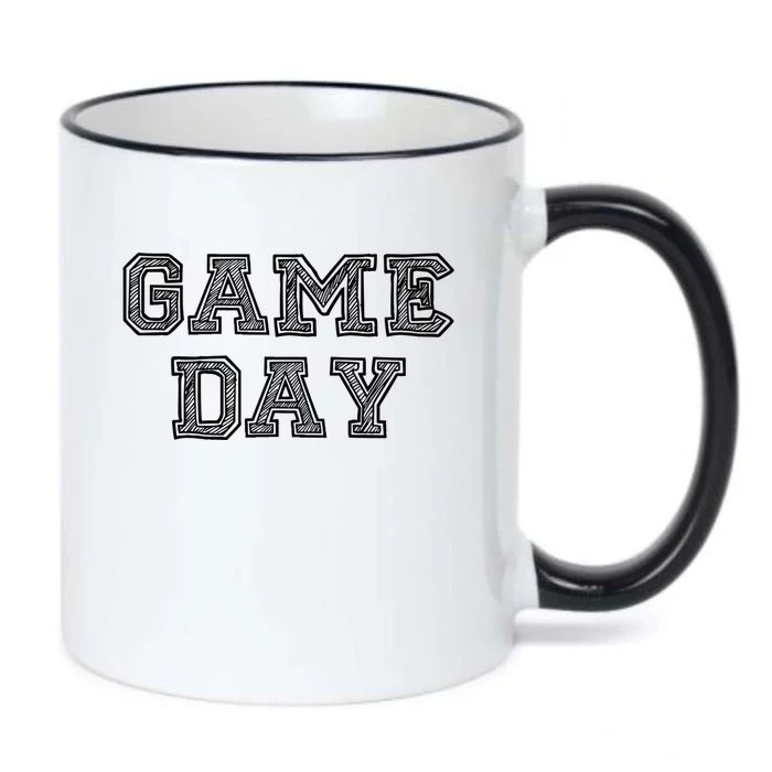 Game Day For Sport Football Basketball Baseball Fans Gift Black Color Changing Mug