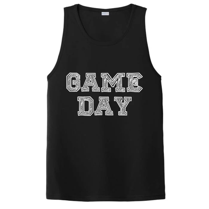 Game Day For Sport Football Basketball Baseball Fans Gift Performance Tank