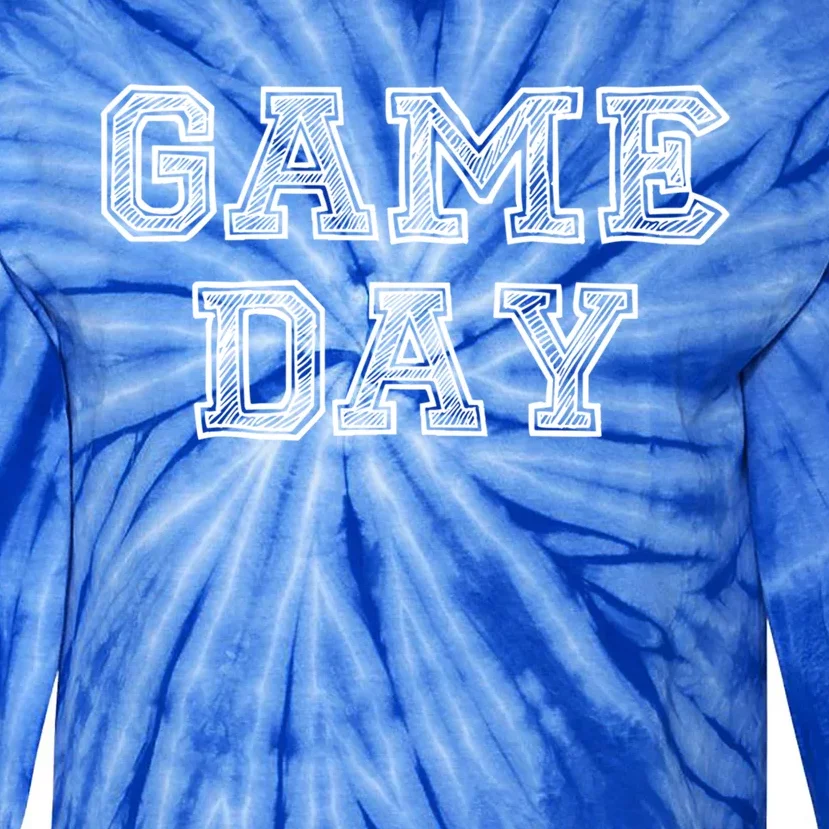 Game Day For Sport Football Basketball Baseball Fans Gift Tie-Dye Long Sleeve Shirt