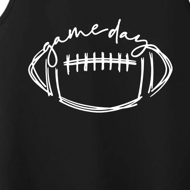 Game Day Football LoverFootball Life,Game Day Gift Performance Tank