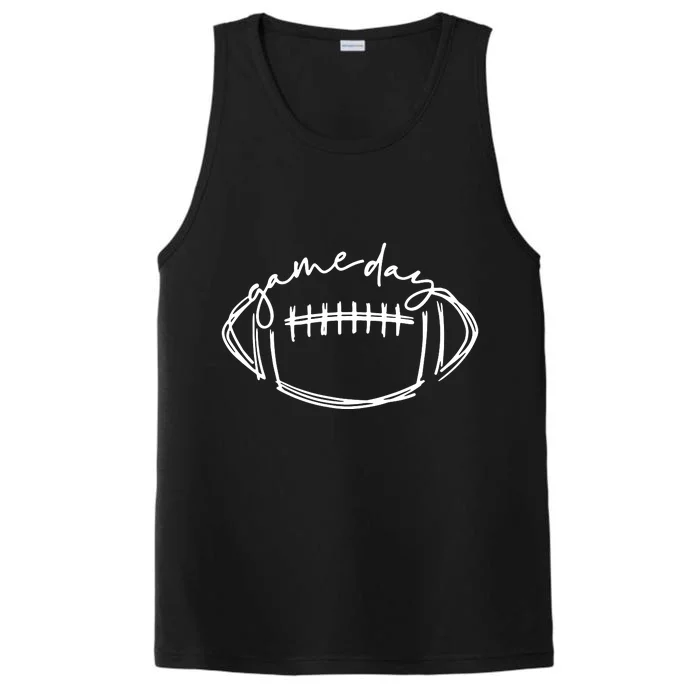 Game Day Football LoverFootball Life,Game Day Gift Performance Tank