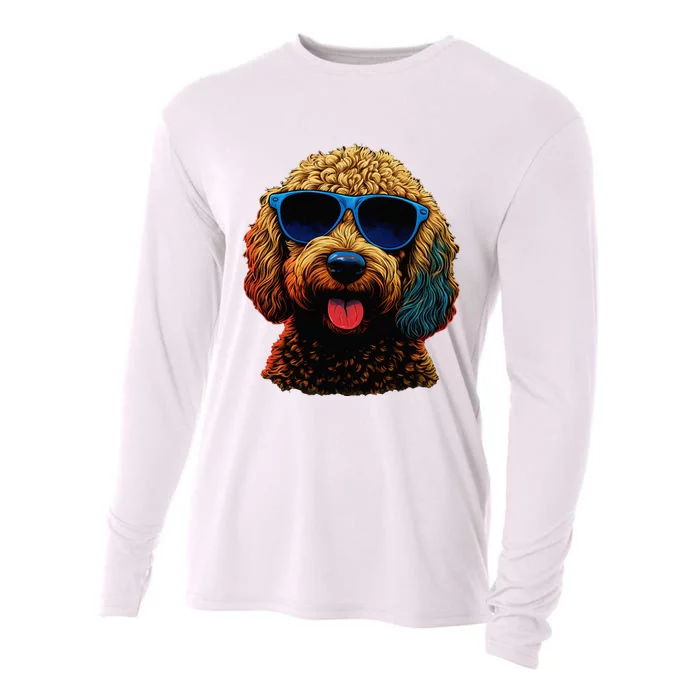 Goldendoodle Dood Funny Doodle Dog Golden Doodle Cooling Performance Long Sleeve Crew