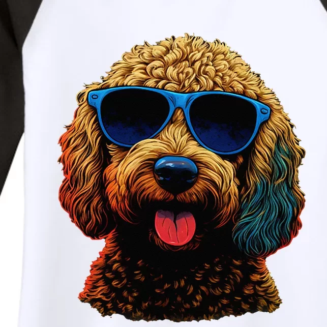 Goldendoodle Dood Funny Doodle Dog Golden Doodle Women's Tri-Blend 3/4-Sleeve Raglan Shirt