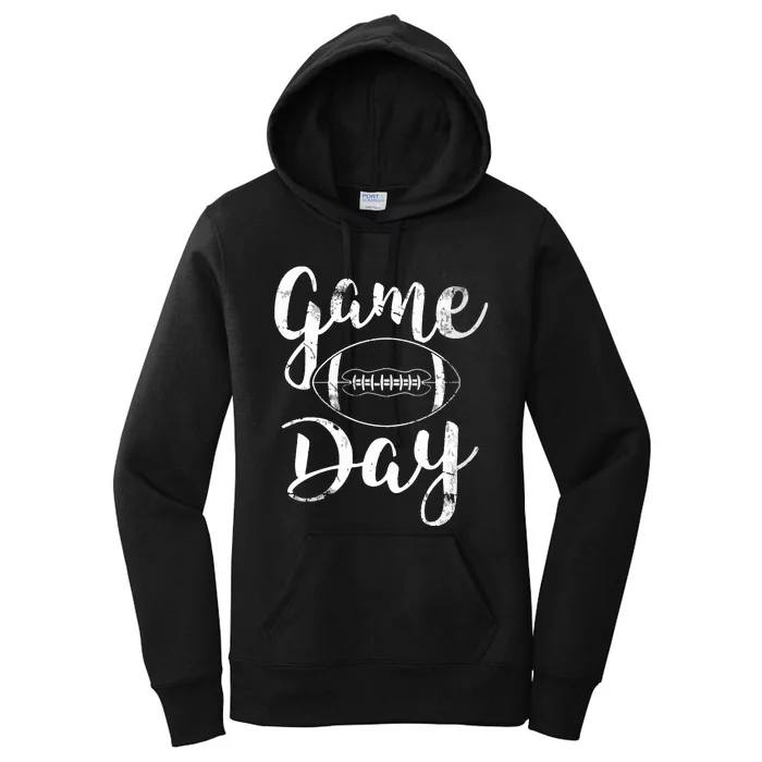 Game Day Football Cute Football Top VNeck Women's Pullover Hoodie