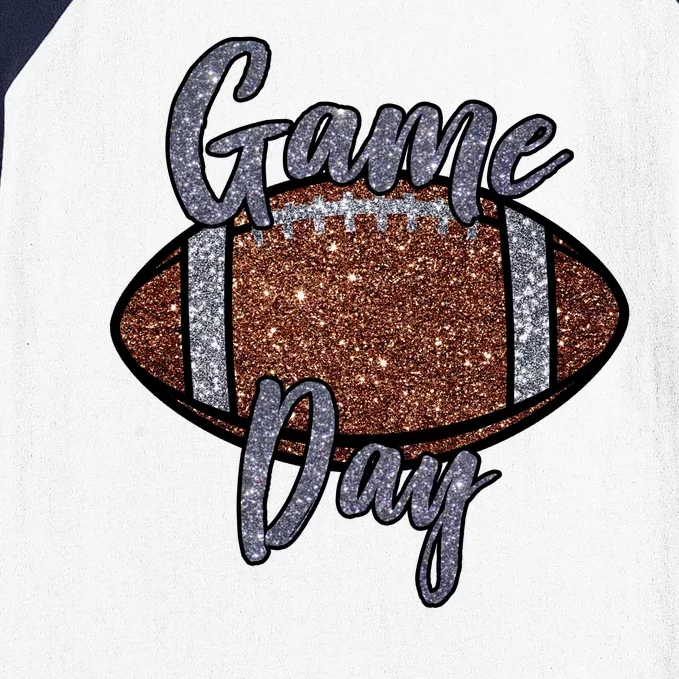 Game Day Festive Cute Football Baseball Sleeve Shirt