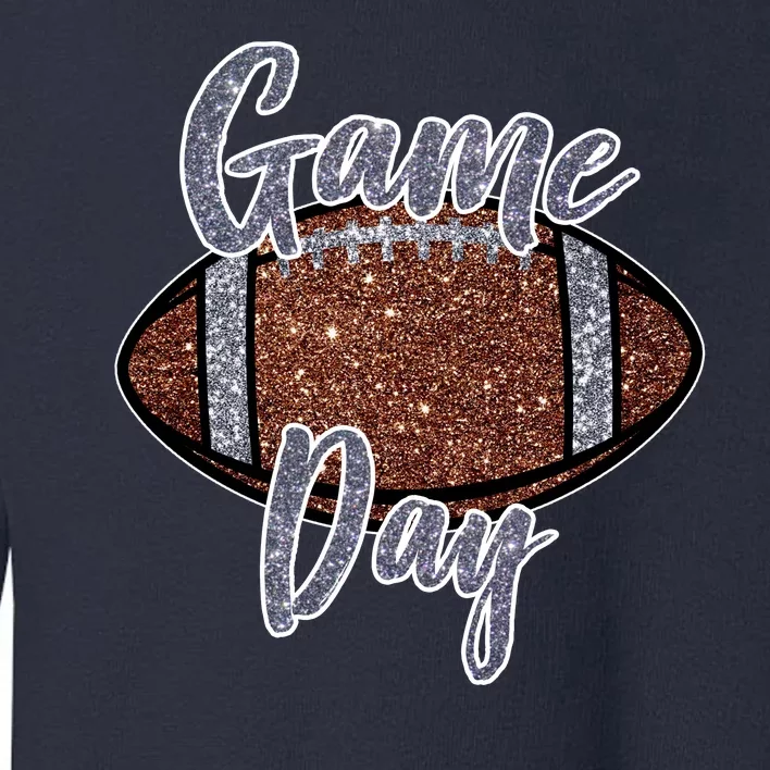 Game Day Festive Cute Football Toddler Sweatshirt