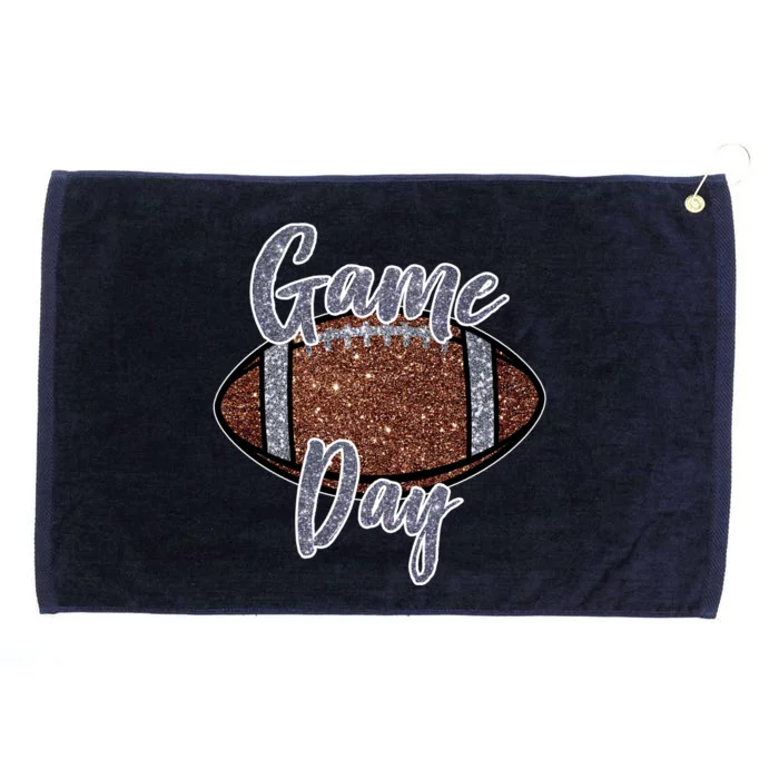 Game Day Festive Cute Football Grommeted Golf Towel