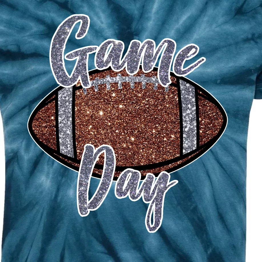 Game Day Festive Cute Football Kids Tie-Dye T-Shirt