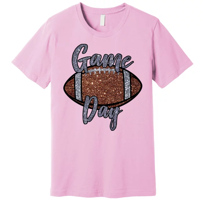 Game Day Festive Cute Football Premium T-Shirt