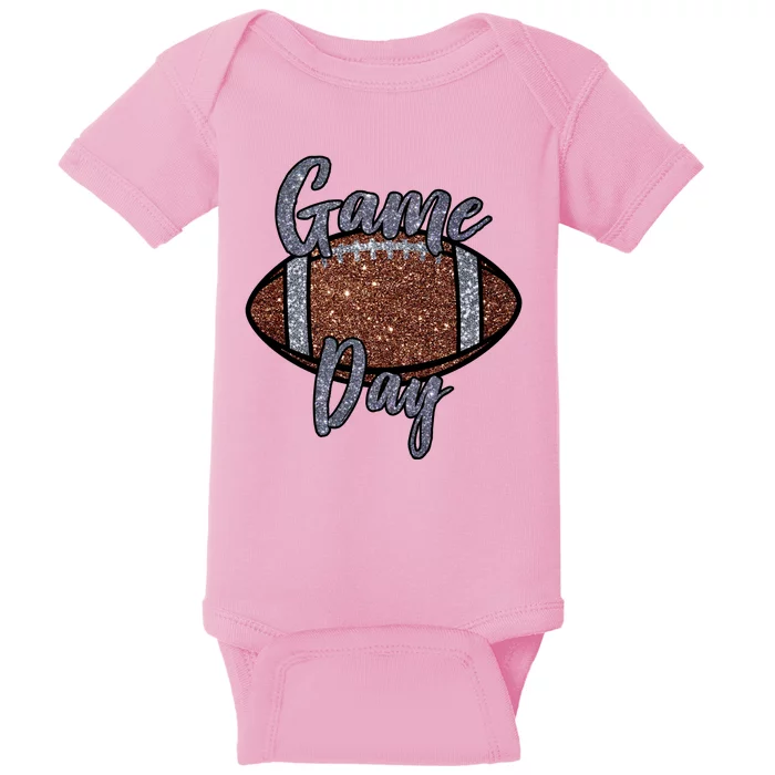 Game Day Festive Cute Football Baby Bodysuit