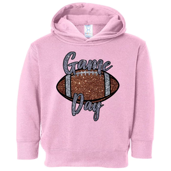 Game Day Festive Cute Football Toddler Hoodie