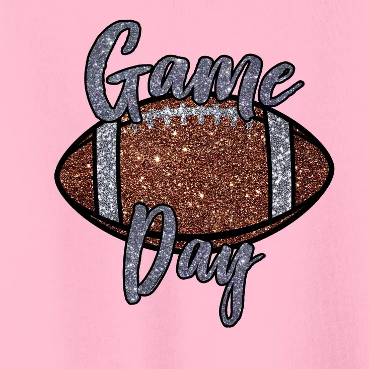 Game Day Festive Cute Football Toddler T-Shirt