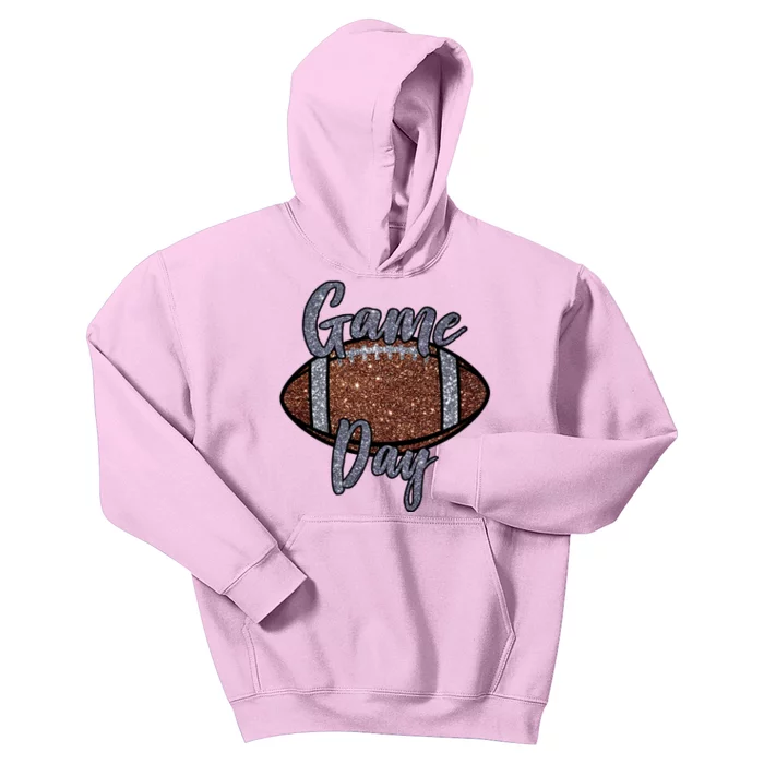 Game Day Festive Cute Football Kids Hoodie