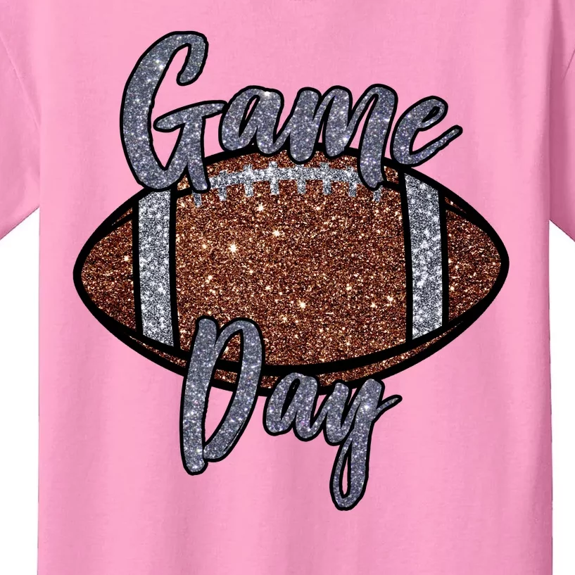 Game Day Festive Cute Football Kids T-Shirt