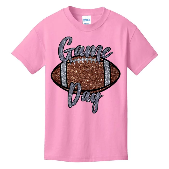 Game Day Festive Cute Football Kids T-Shirt